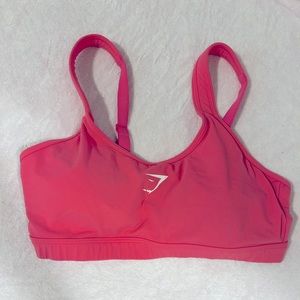 Bubble gum pink Gymshark sports bra